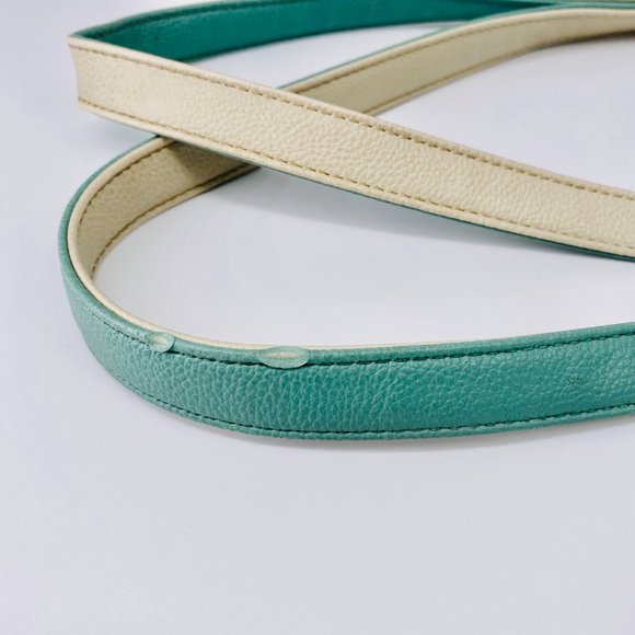 Stone & Co. Donna Mint and Cream Leather Tote Bag - Picture 8 of 8